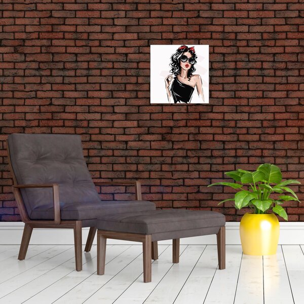 Obraz - Fashion woman (30x30 cm)
