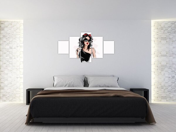 Obraz - Fashion woman (125x70 cm)