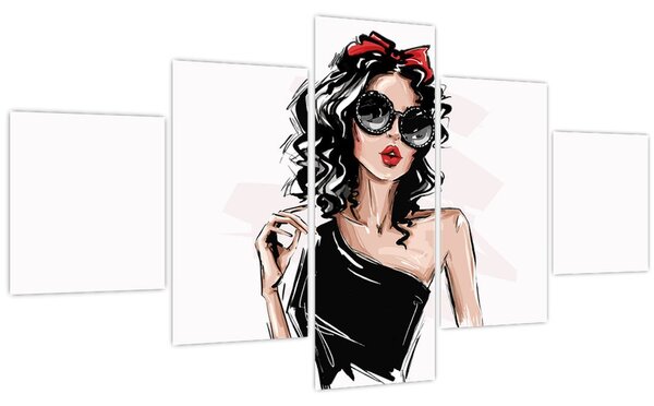 Obraz - Fashion woman (125x70 cm)