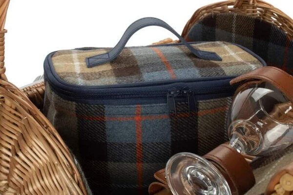 Willow Direct Piknikový koš COUNTRY BARREL proutěný pro 2 osoby
