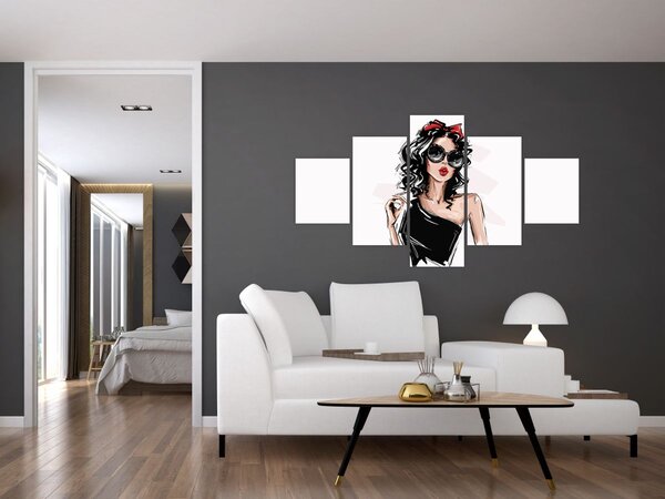 Obraz - Fashion woman (125x70 cm)