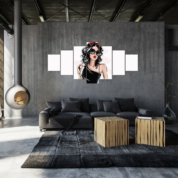 Obraz - Fashion woman (210x100 cm)