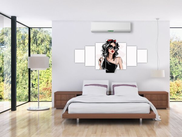 Obraz - Fashion woman (210x100 cm)