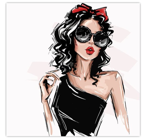 Obraz - Fashion woman (30x30 cm)