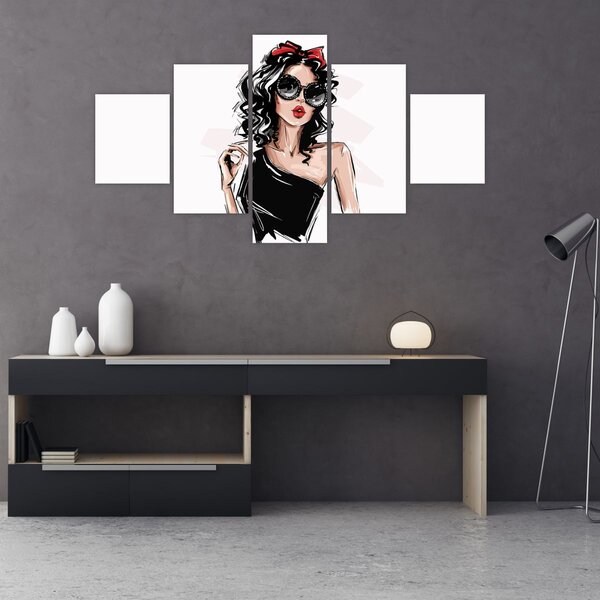 Obraz - Fashion woman (125x70 cm)