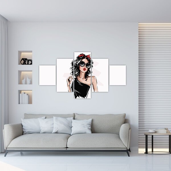 Obraz - Fashion woman (125x70 cm)