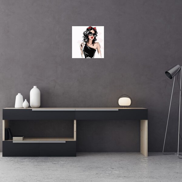 Obraz - Fashion woman (30x30 cm)