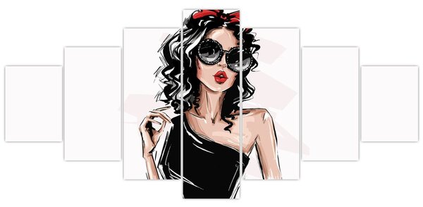 Obraz - Fashion woman (210x100 cm)
