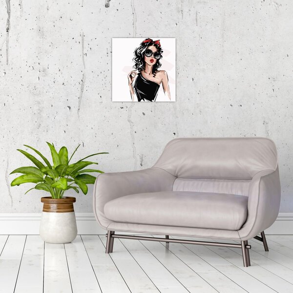 Obraz - Fashion woman (30x30 cm)