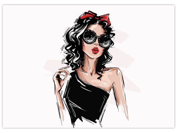 Obraz - Fashion woman (70x50 cm)
