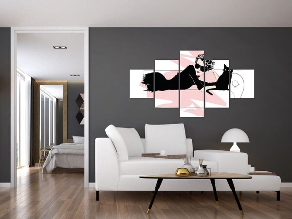 Obraz - Fashion lady (125x70 cm)