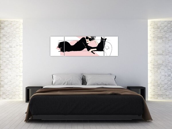 Obraz - Fashion lady (170x50 cm)