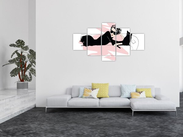 Obraz - Fashion lady (125x70 cm)