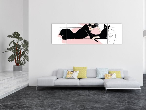 Obraz - Fashion lady (170x50 cm)
