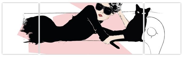 Obraz - Fashion lady (170x50 cm)