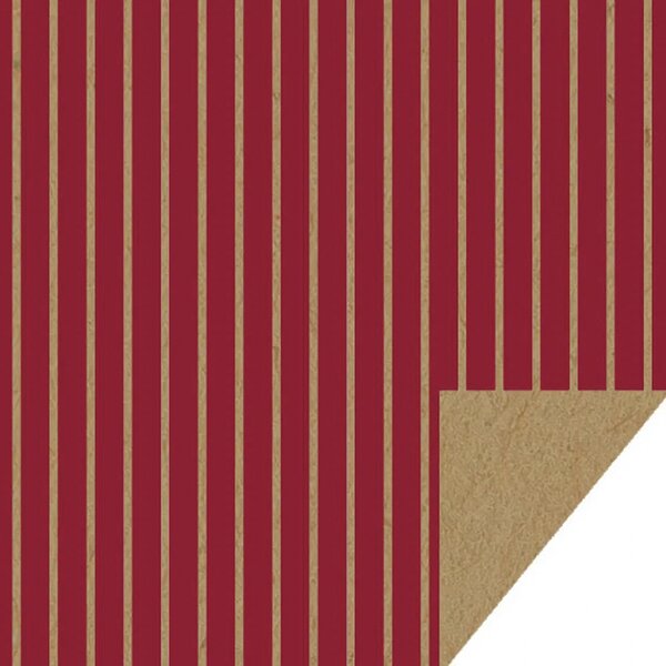 Det Gamle Apotek Balicí papír Red Stripes - 5 m DGA172