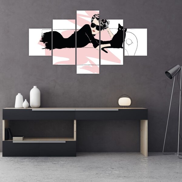 Obraz - Fashion lady (125x70 cm)