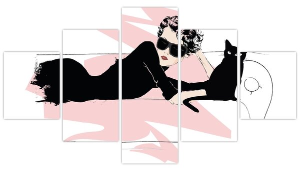 Obraz - Fashion lady (125x70 cm)