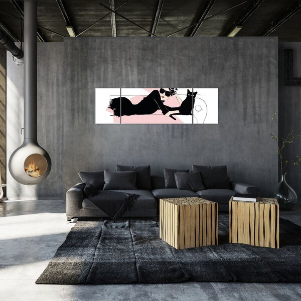 Obraz - Fashion lady (170x50 cm)