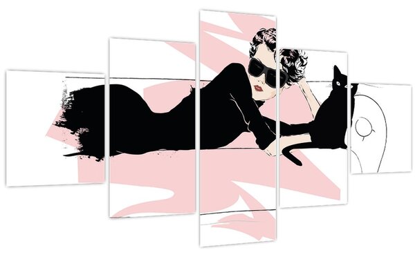 Obraz - Fashion lady (125x70 cm)