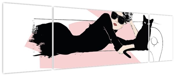 Obraz - Fashion lady (170x50 cm)