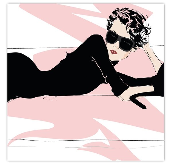 Obraz - Fashion lady (30x30 cm)
