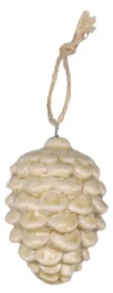 Det Gamle Apotek Závěsná dekorace Pinecone - Beige DGA208