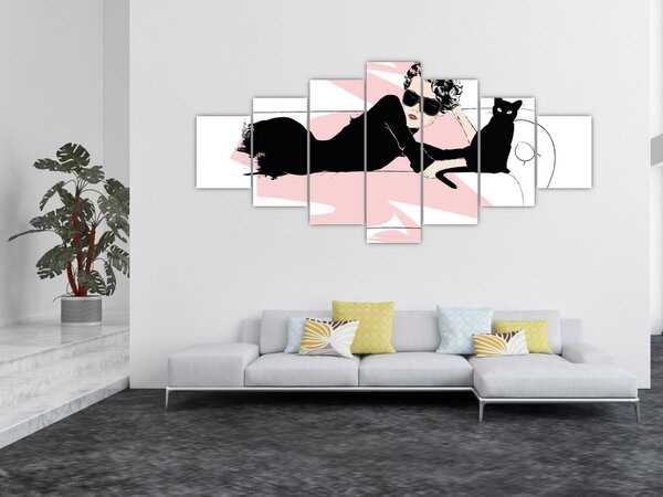 Obraz - Fashion lady (210x100 cm)