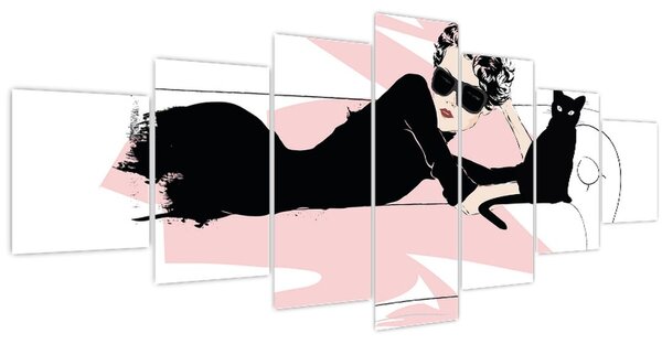 Obraz - Fashion lady (210x100 cm)