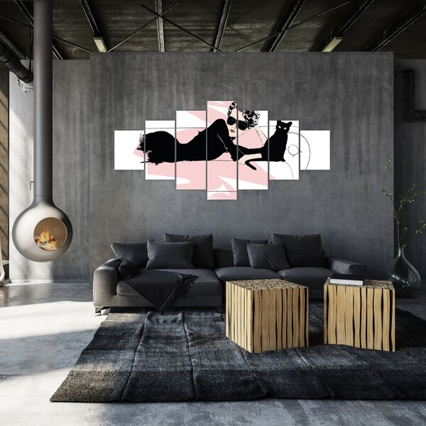 Obraz - Fashion lady (210x100 cm)