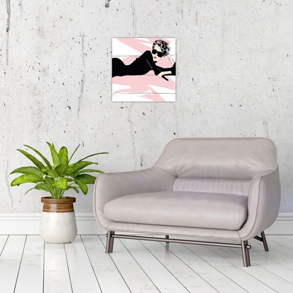 Obraz - Fashion lady (30x30 cm)