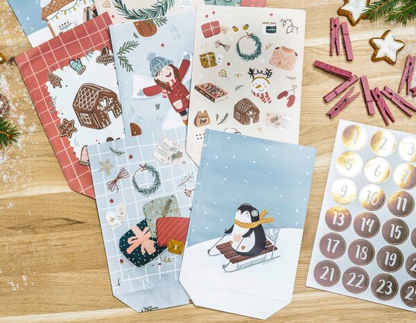 Papierdrachen Adventní kalendář DIY - Christmas Joy PPD102