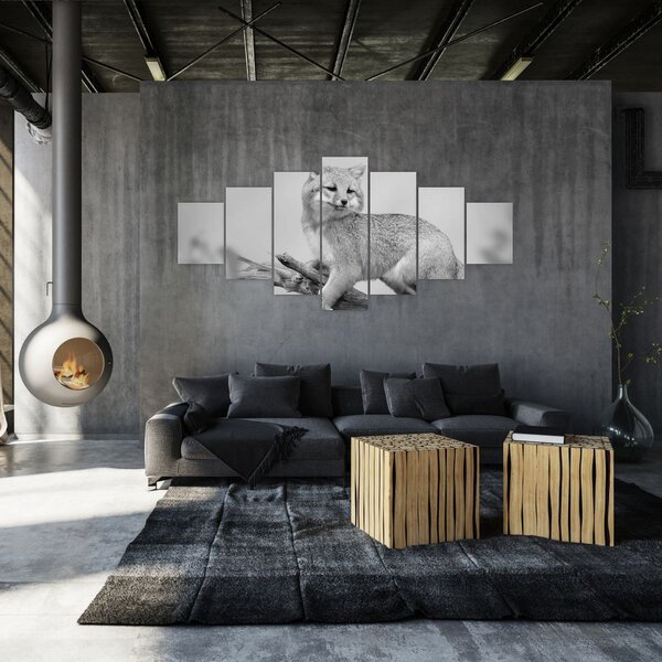 Obraz - Liška šedá (210x100 cm)