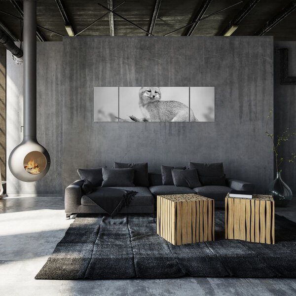 Obraz - Liška šedá (170x50 cm)