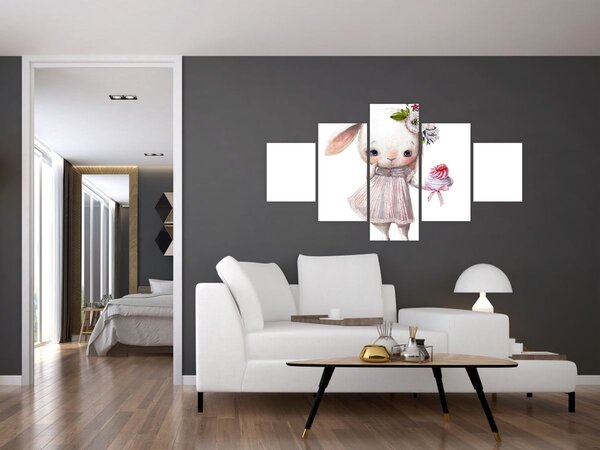 Obraz - Akvarelové zvířátko N⁰1 (125x70 cm)