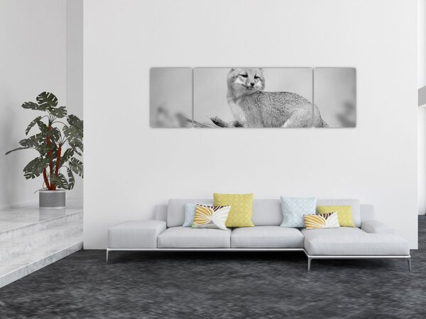 Obraz - Liška šedá (170x50 cm)