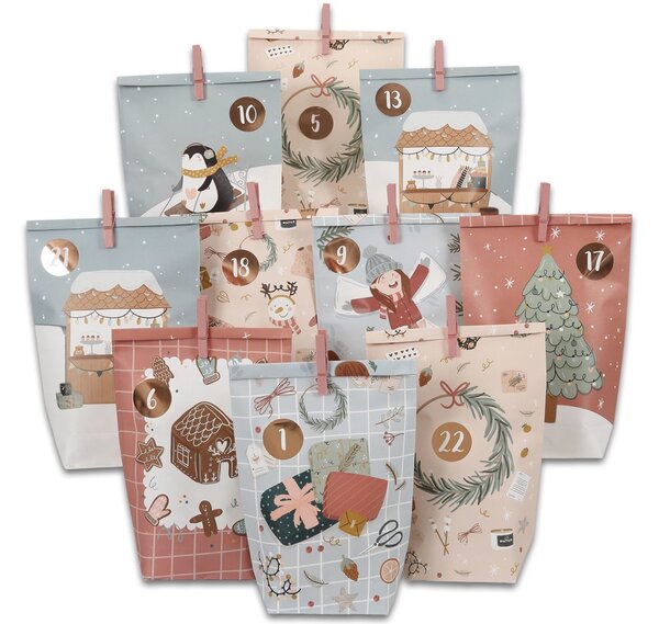 Papierdrachen Adventní kalendář DIY - Christmas Joy PPD102