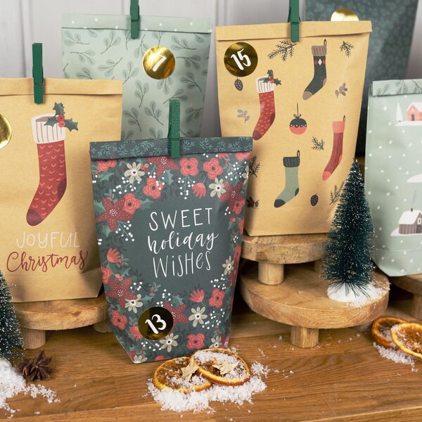Papierdrachen Adventní kalendář DIY - Green Christmas PPD105