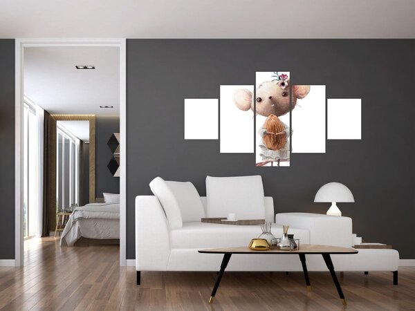 Obraz - Akvarelové zvířátko N⁰2 (125x70 cm)