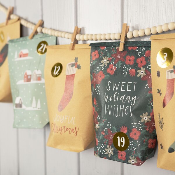 Papierdrachen Adventní kalendář DIY - Green Christmas PPD105