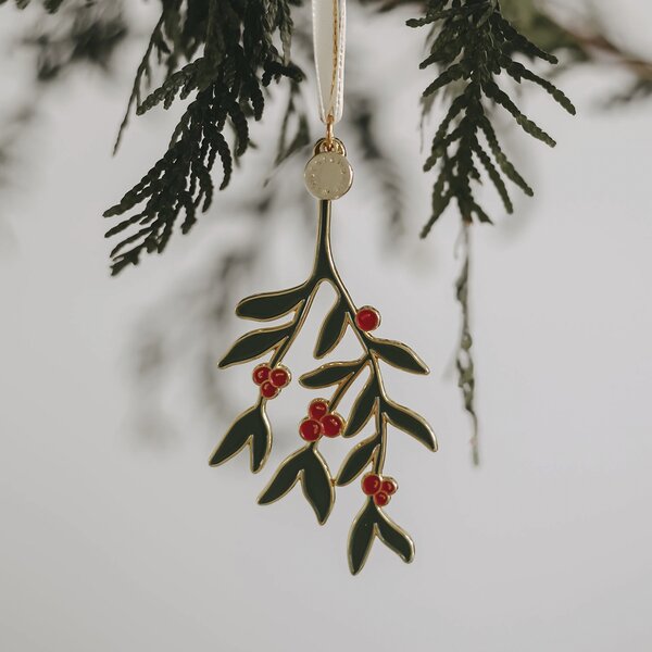 Eulenschnitt Kovová vánoční ozdoba - Mistletoe ELS104