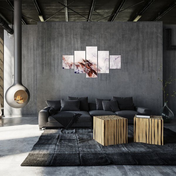 Obraz - Fialový mramor N⁰1 (125x70 cm)