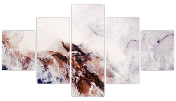 Obraz - Fialový mramor N⁰1 (125x70 cm)