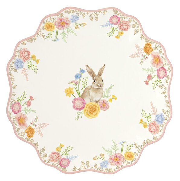 Porcelánová sada 2 ks talířů Velikonoční zajíček