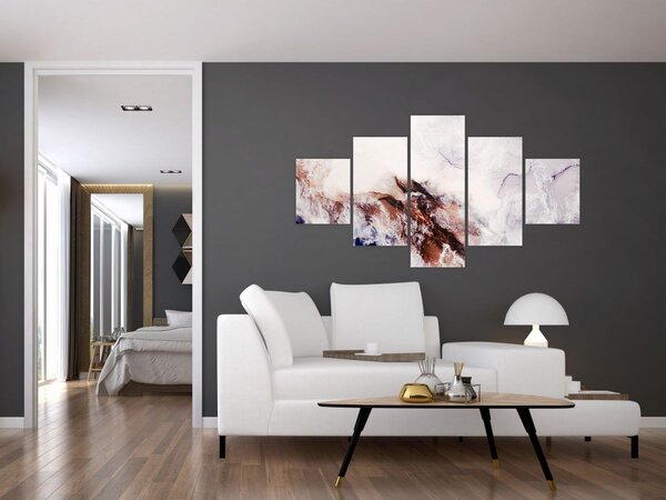 Obraz - Fialový mramor N⁰1 (125x70 cm)