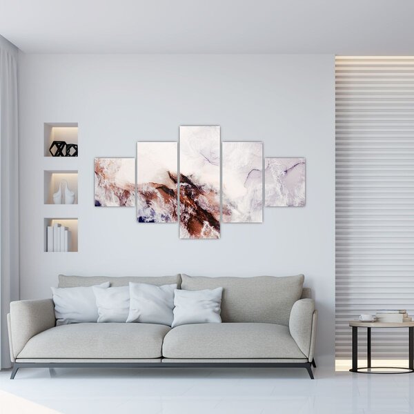 Obraz - Fialový mramor N⁰1 (125x70 cm)