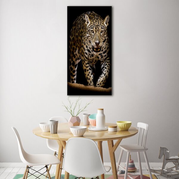 Vertikální Moderní skleněný obraz z fotografie Jaguár osv-71556052