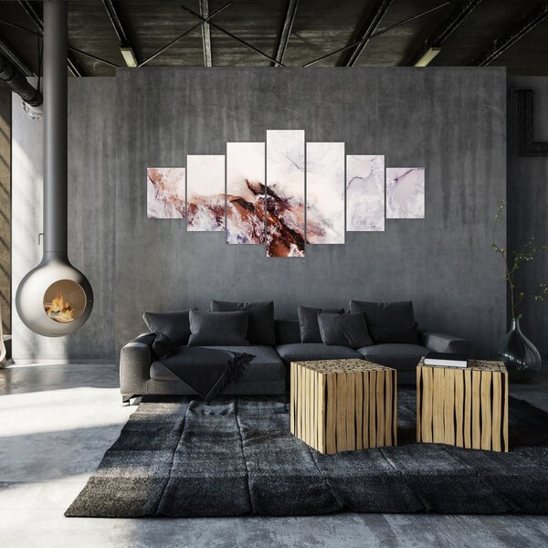 Obraz - Fialový mramor N⁰1 (210x100 cm)