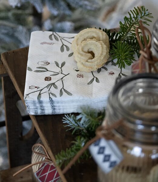 Det Gamle Apotek Papírové ubrousky Christmas Mistletoe DGA126