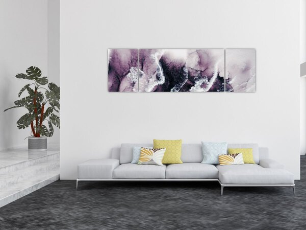 Obraz - Fialový mramor N⁰2 (170x50 cm)